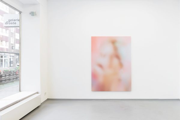 Striking centerpiece artwork displayed in the main hall of Galerie Droste