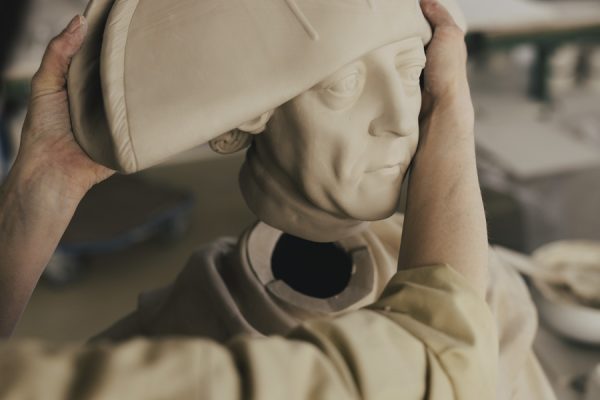 KPM porcelain bust of Frederick the Great, hand-finished