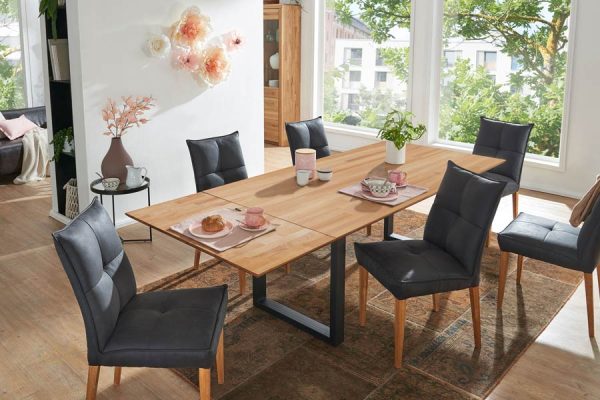 Rustic wooden dining table with matching benches – handcrafted by PLH